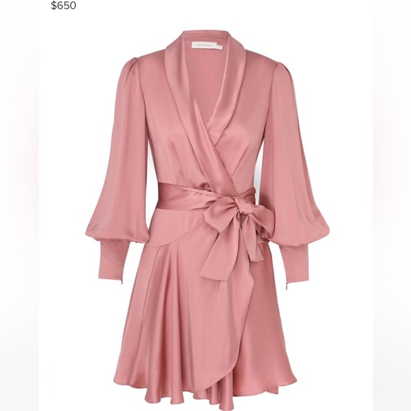 Zimmermann Silk Wrap Minidress - Picture 11 of 11